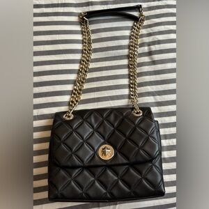 Kate Spade Black Quilted Chain Shoulder Bag in good condition.